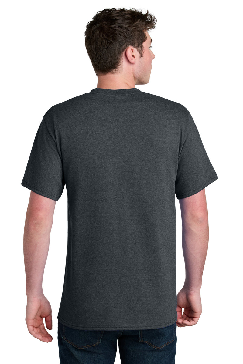 Port & Co Core Blend Recycled Tee - Dark Heather Grey