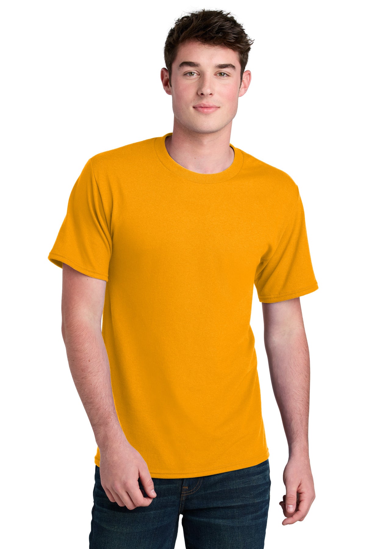 Port & Co Core Blend Recycled Tee - Gold