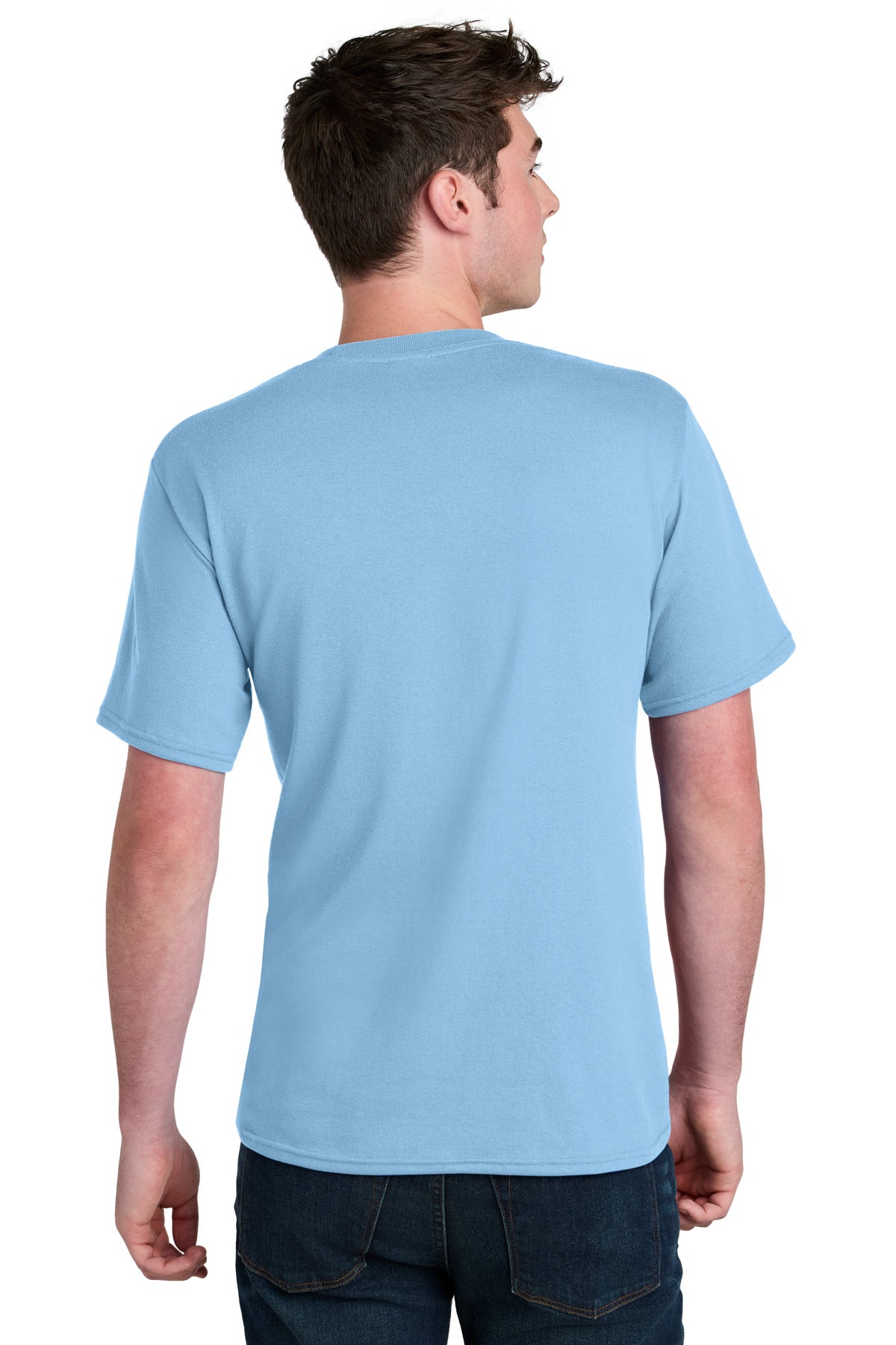 Port & Co Core Blend Recycled Tee - Light Blue