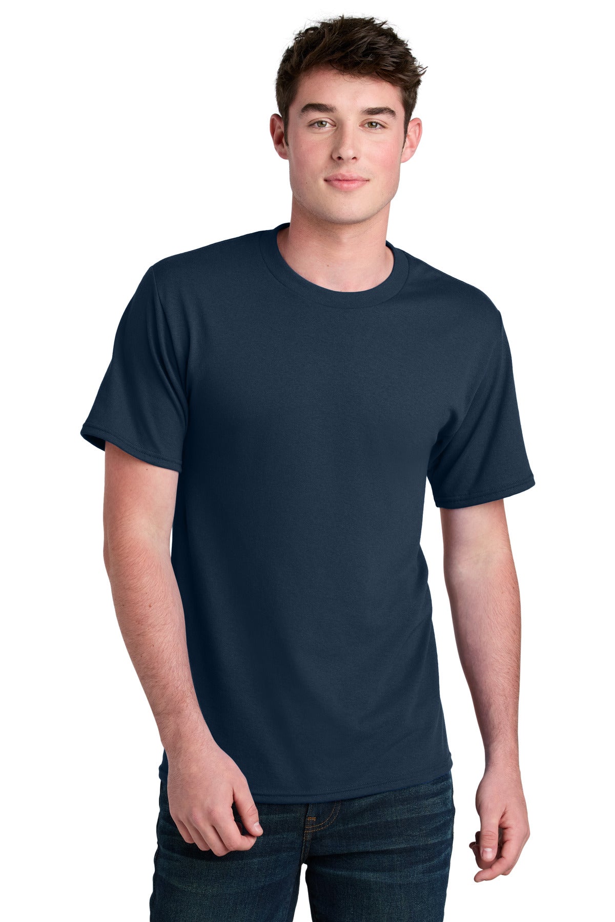 Port & Co Core Blend Recycled Tee - Navy