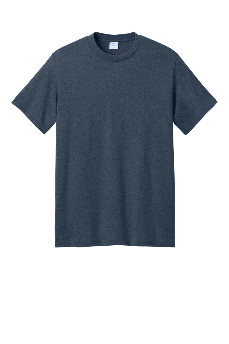 Port & Co Core Blend Recycled Tee - Navy Blue Heather