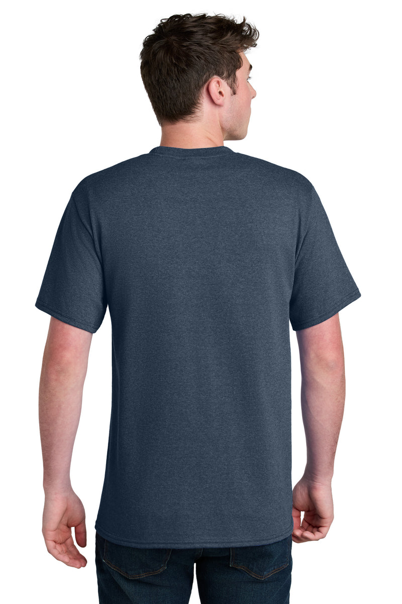 Port & Co Core Blend Recycled Tee - Navy Blue Heather