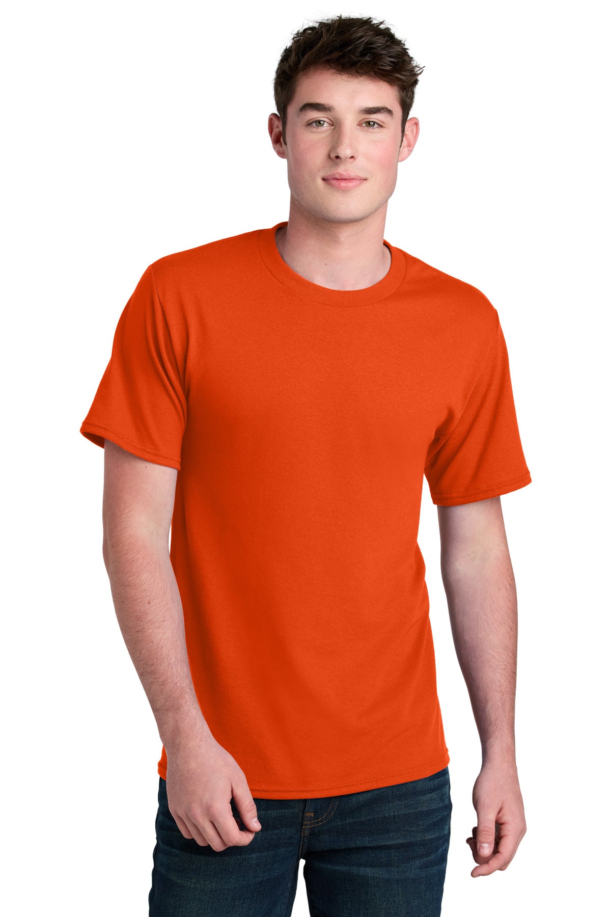 Port & Co Core Blend Recycled Tee - Orange