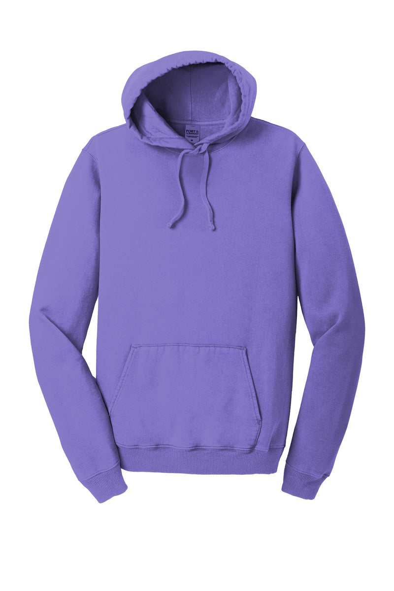 Port & Co Beach Wash Garment-Dyed Pullover Hooded Sweatshirt - Amethyst