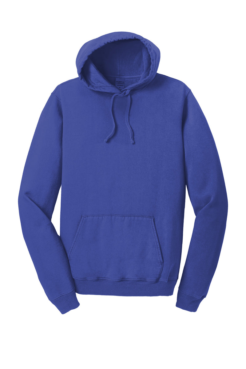 Port & Co Beach Wash Garment-Dyed Pullover Hooded Sweatshirt - Blue Iris