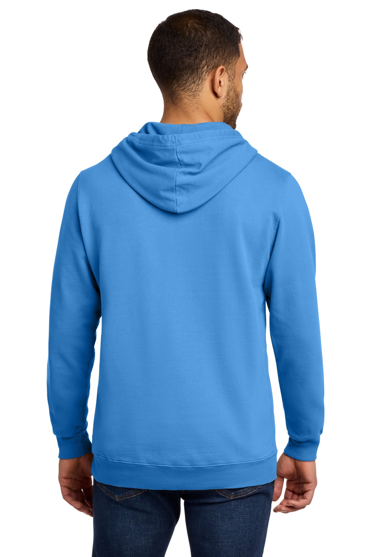 Port & Co Beach Wash Garment-Dyed Pullover Hooded Sweatshirt - Blue Moon
