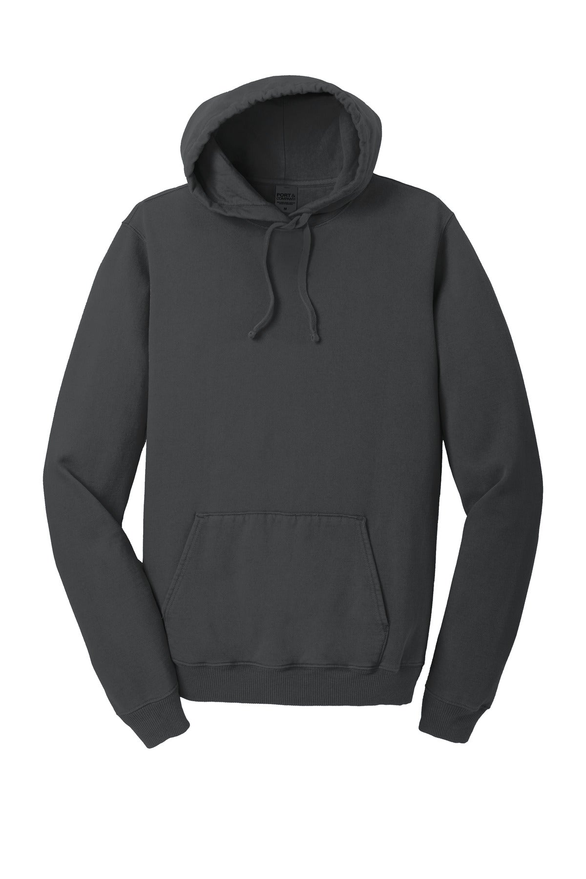 Port & Co Beach Wash Garment-Dyed Pullover Hooded Sweatshirt - Coal