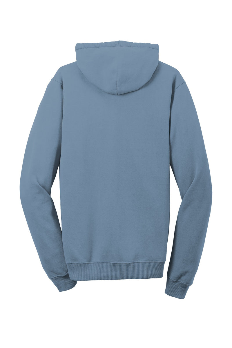 Port & Co Beach Wash Garment-Dyed Pullover Hooded Sweatshirt - Denim Blue