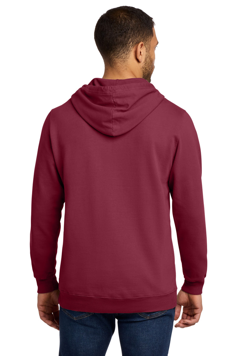 Port & Co Beach Wash Garment-Dyed Pullover Hooded Sweatshirt - Merlot