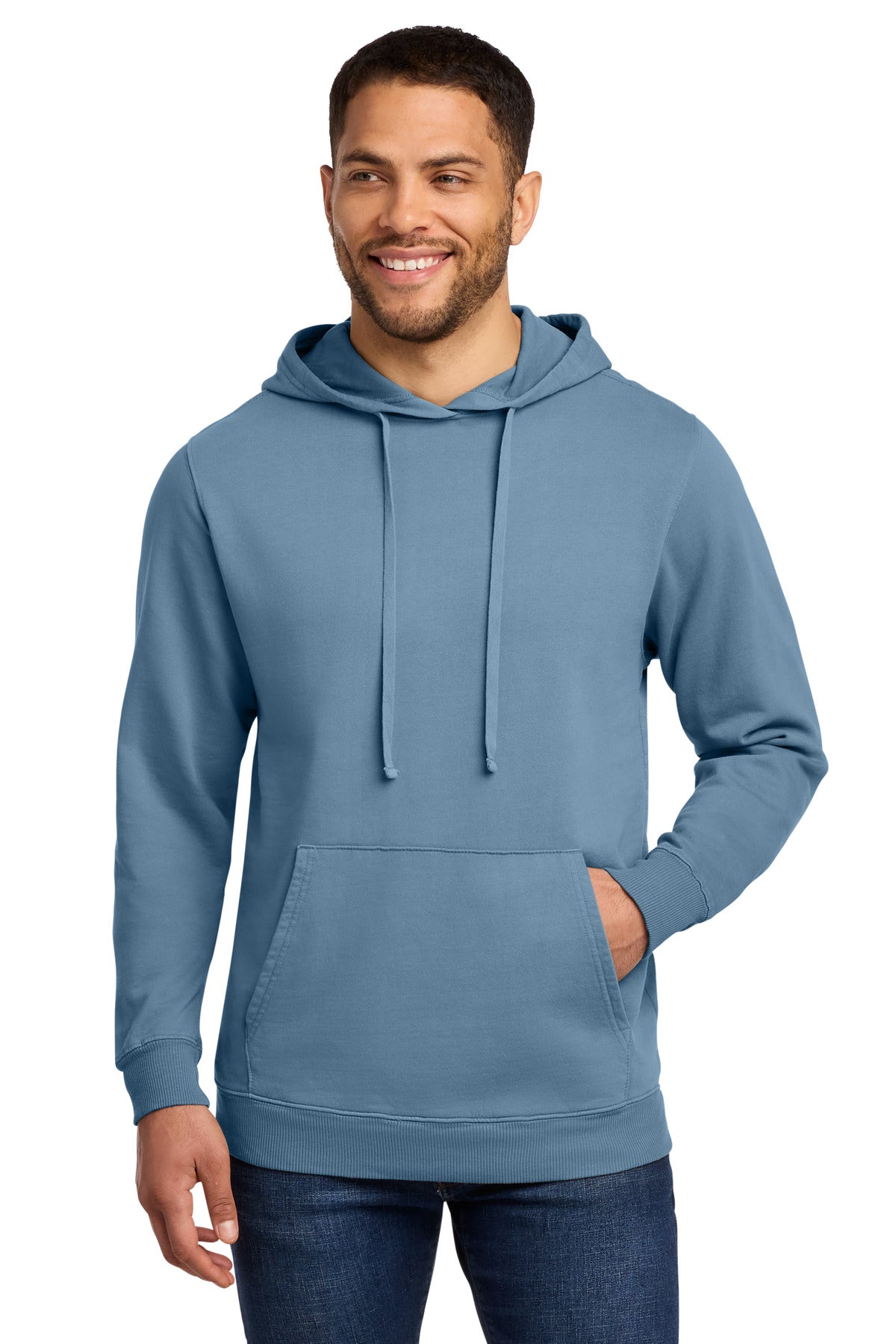 Port & Co Beach Wash Garment-Dyed Pullover Hooded Sweatshirt - Mist