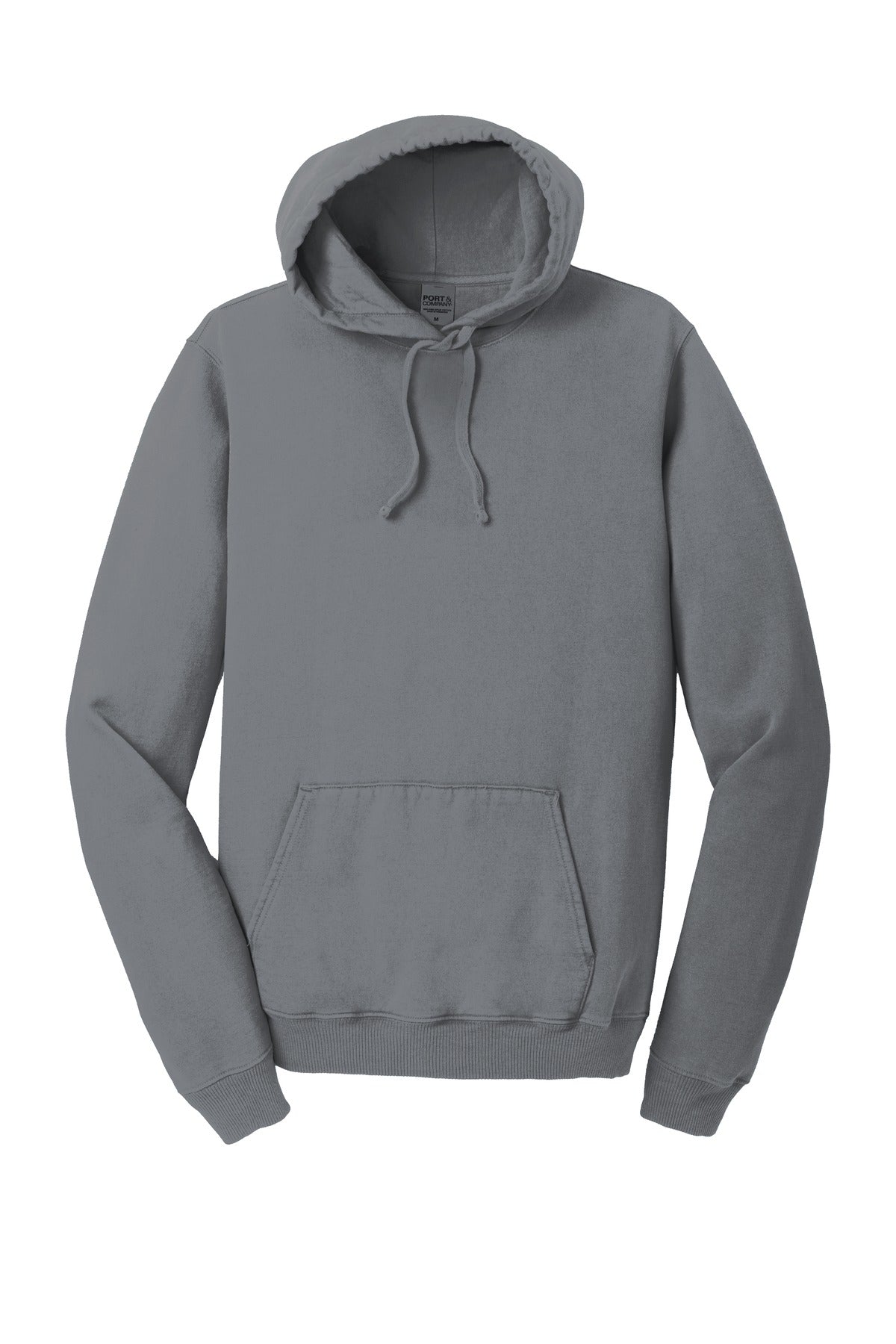 Port & Co Beach Wash Garment-Dyed Pullover Hooded Sweatshirt - Pewter