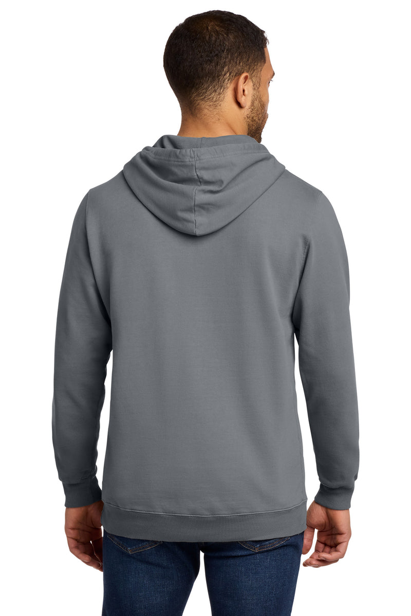 Port & Co Beach Wash Garment-Dyed Pullover Hooded Sweatshirt - Pewter