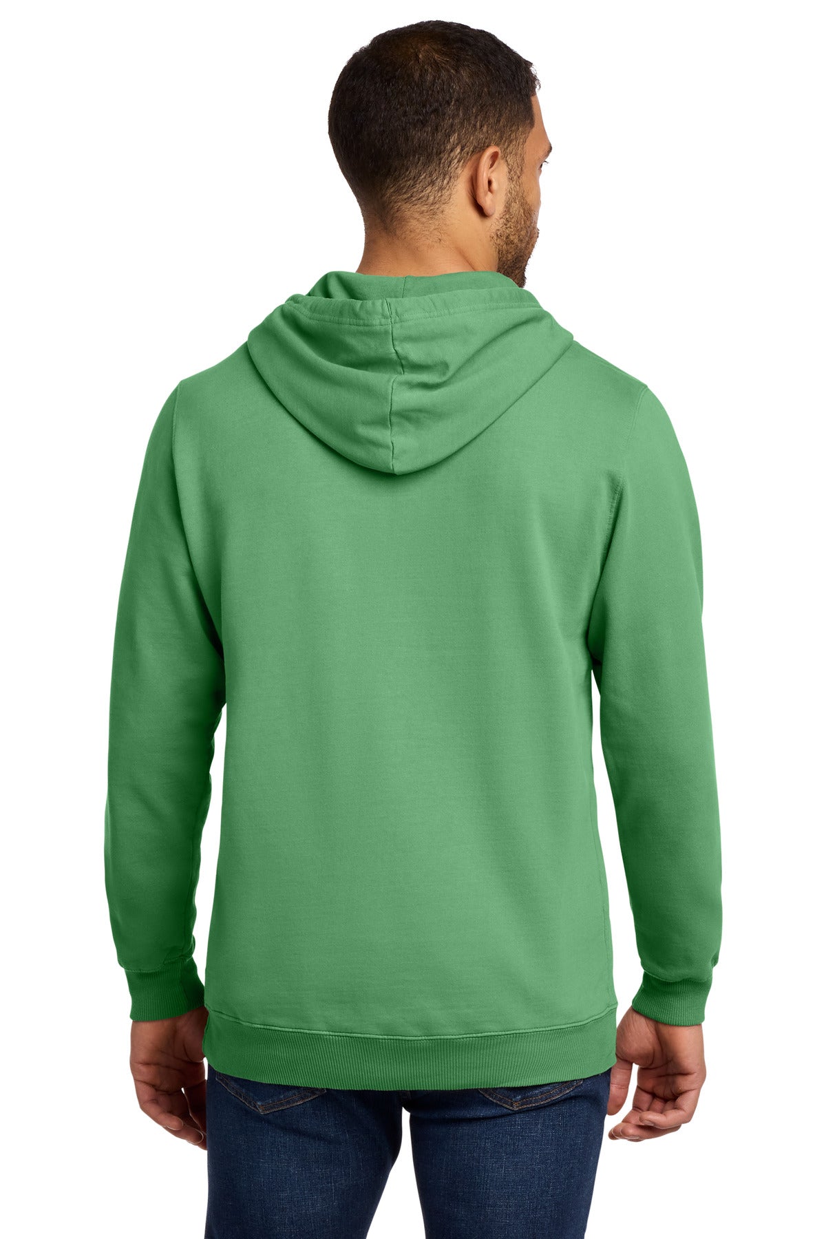 Port & Co Beach Wash Garment-Dyed Pullover Hooded Sweatshirt - Safari
