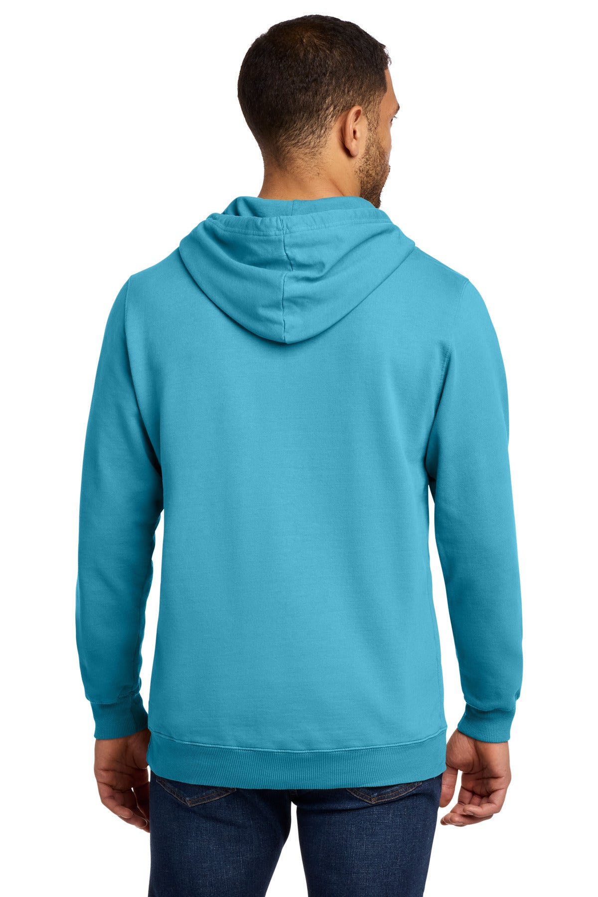 Port & Co Beach Wash Garment-Dyed Pullover Hooded Sweatshirt - Tidal Wave
