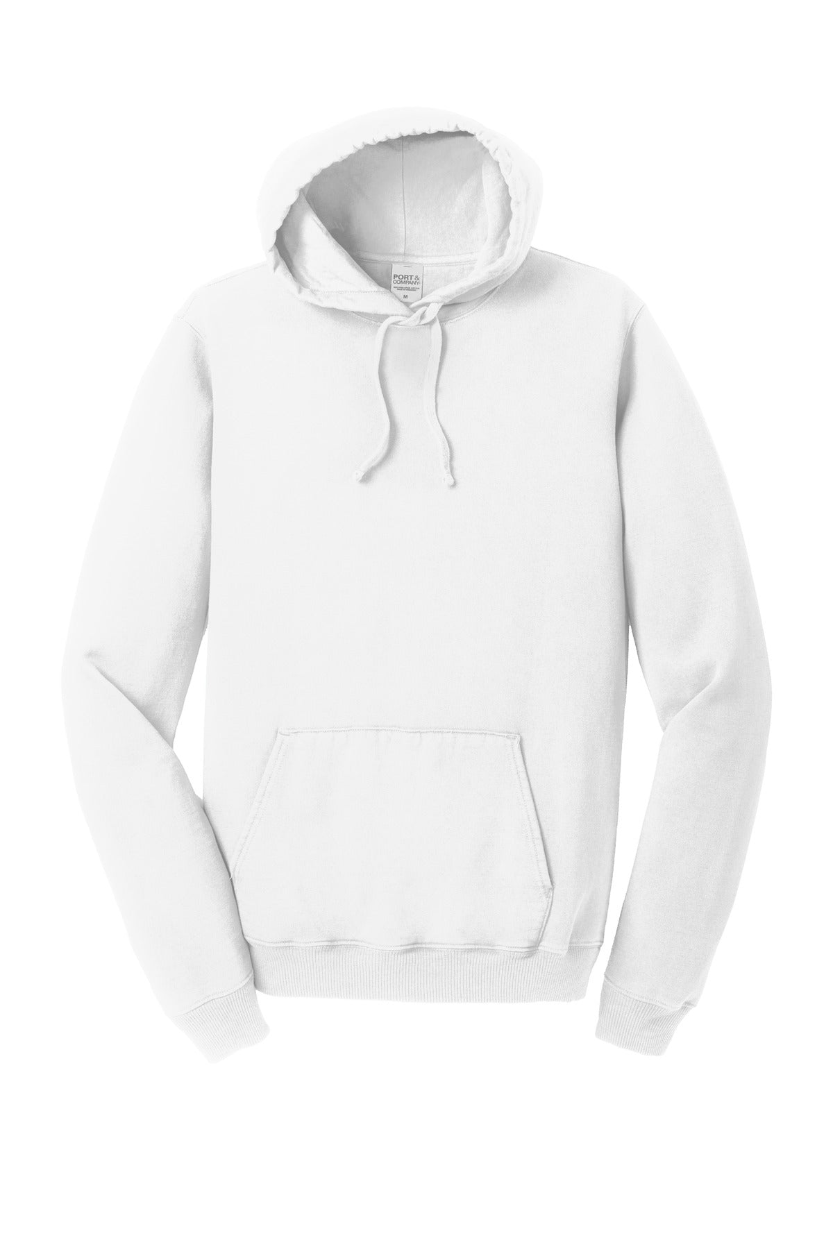 Port & Co Beach Wash Garment-Dyed Pullover Hooded Sweatshirt - White