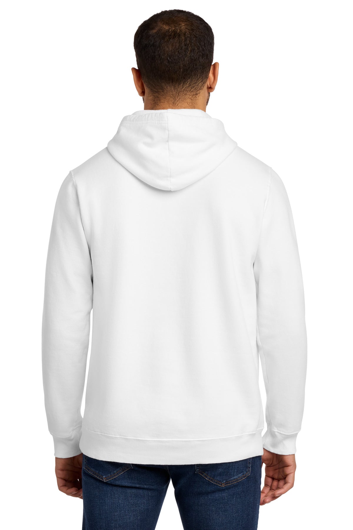 Port & Co Beach Wash Garment-Dyed Pullover Hooded Sweatshirt - White