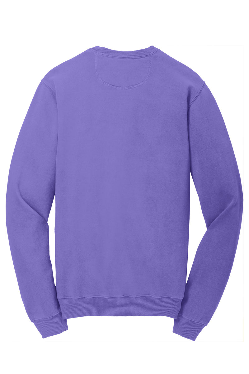 Port & Co Beach Wash Garment-Dyed Crewneck Sweatshirt - Amethyst