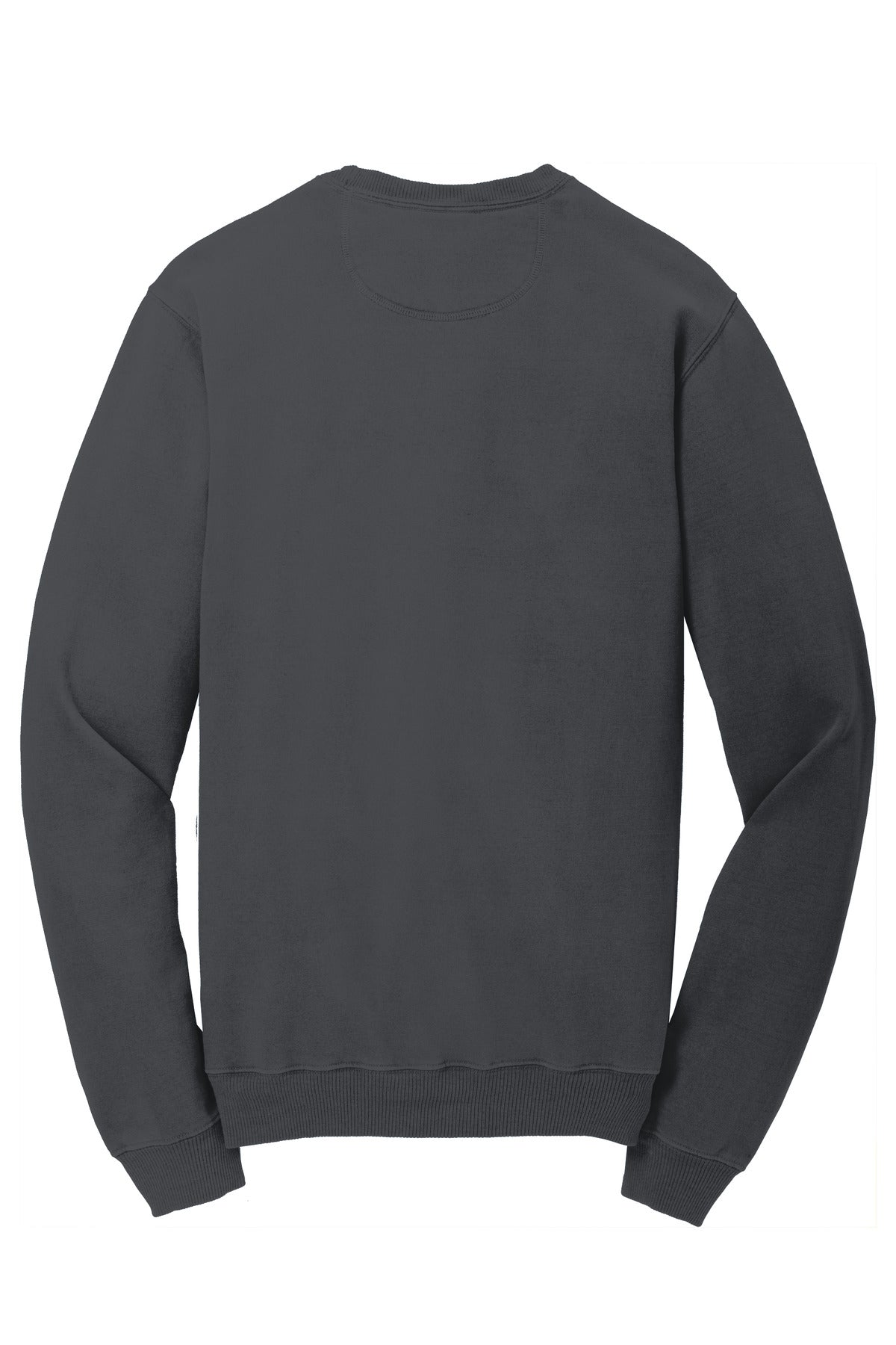 Port & Co Beach Wash Garment-Dyed Crewneck Sweatshirt - Coal