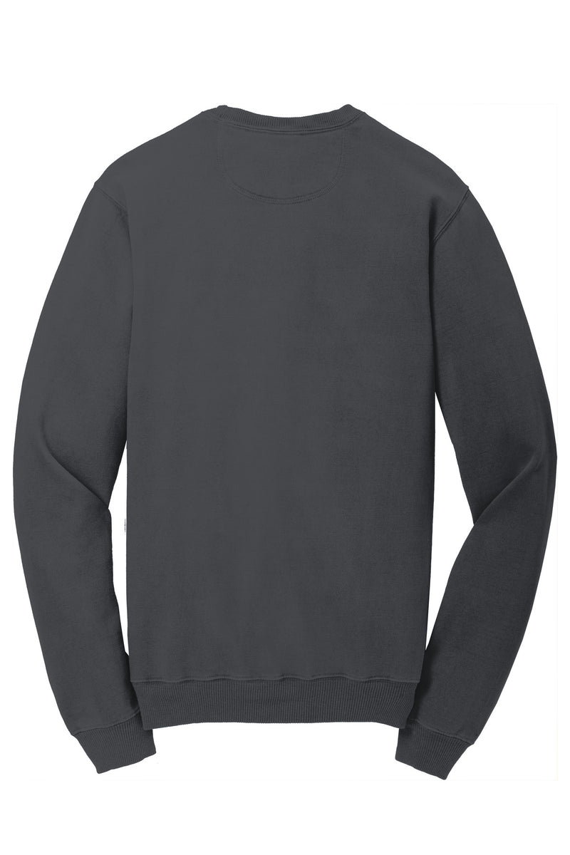 Port & Co Beach Wash Garment-Dyed Crewneck Sweatshirt - Coal