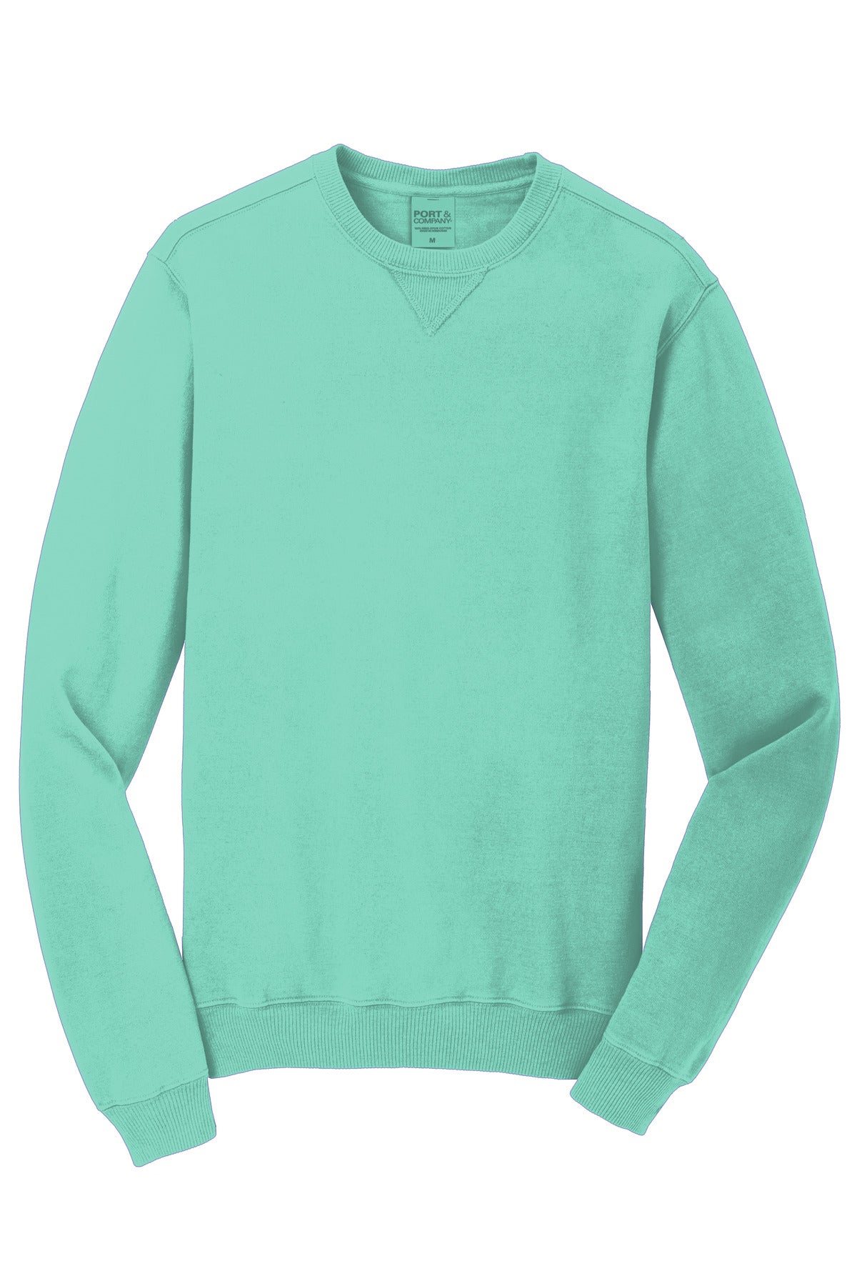 Port & Co Beach Wash Garment-Dyed Crewneck Sweatshirt - Cool Mint