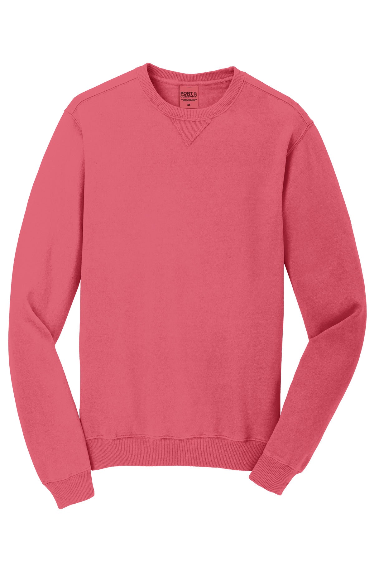Port & Co Beach Wash Garment-Dyed Crewneck Sweatshirt - Fruit Punch