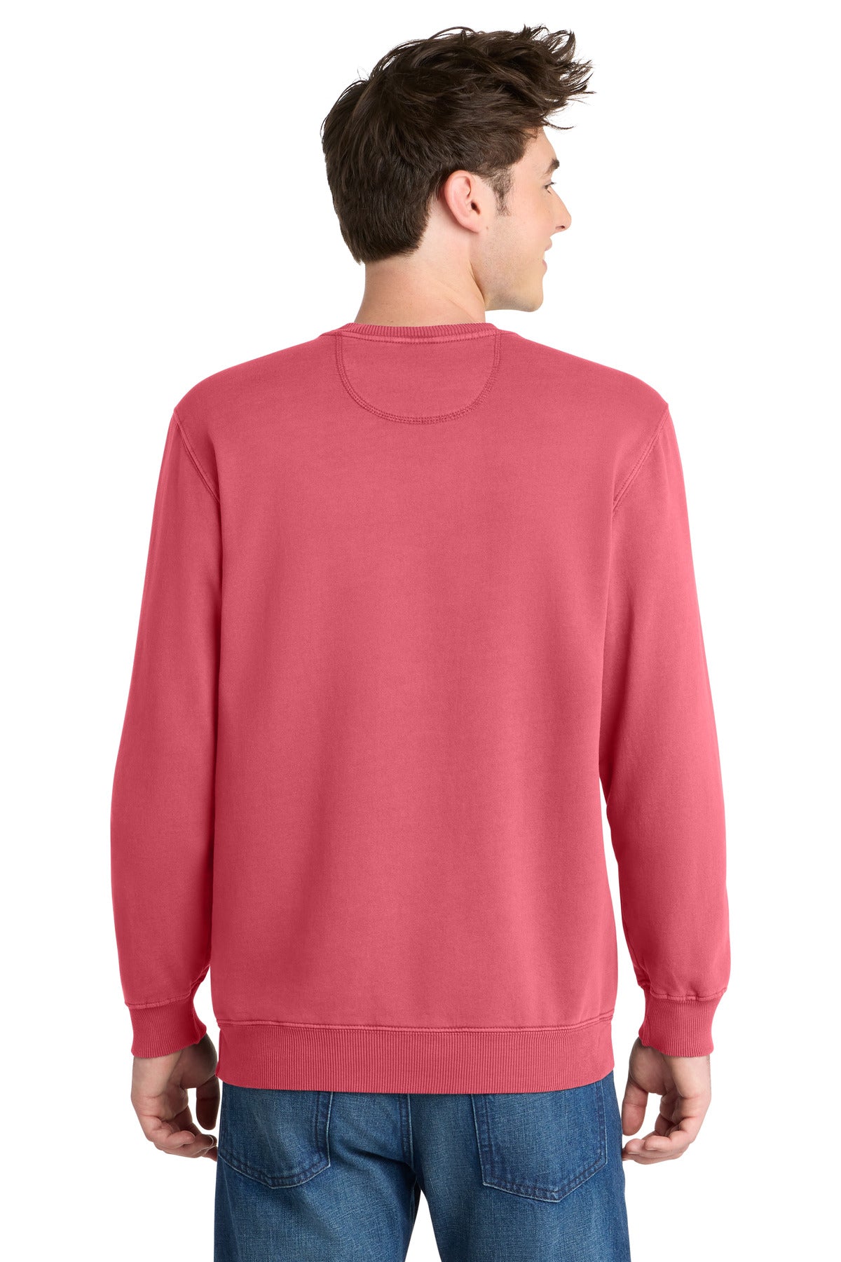 Port & Co Beach Wash Garment-Dyed Crewneck Sweatshirt - Fruit Punch