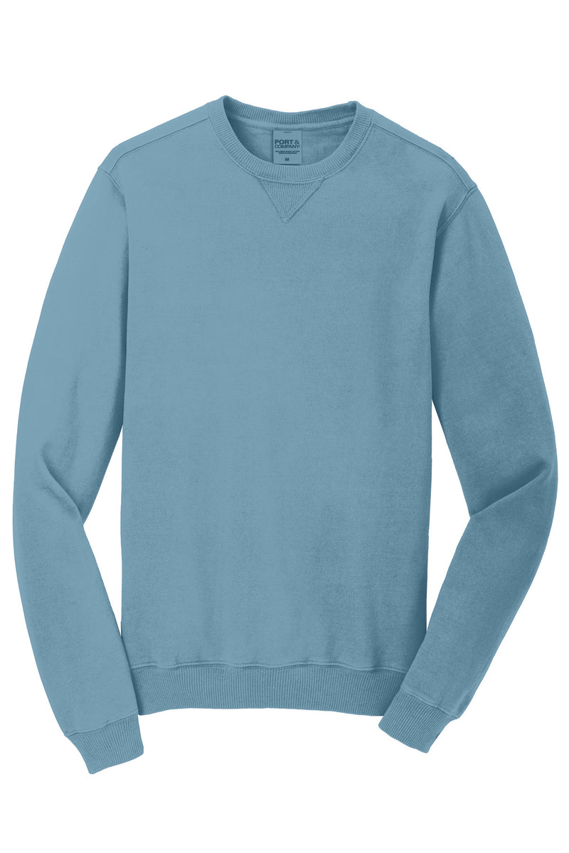 Port & Co Beach Wash Garment-Dyed Crewneck Sweatshirt - Mist