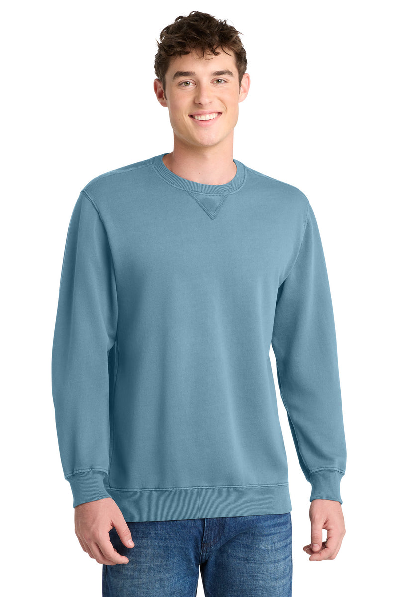 Port & Co Beach Wash Garment-Dyed Crewneck Sweatshirt - Mist
