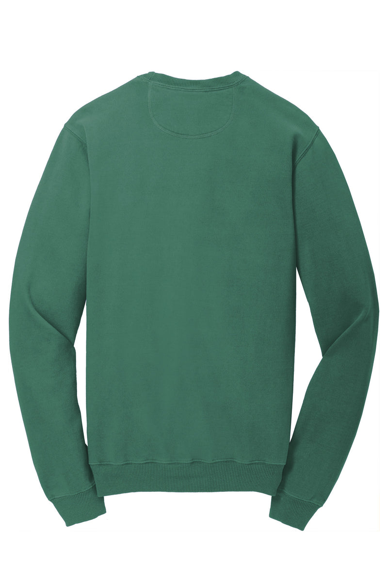 Port & Co Beach Wash Garment-Dyed Crewneck Sweatshirt - Nordic Green
