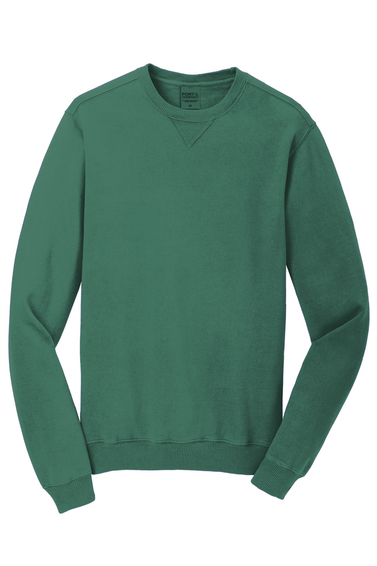 Port & Co Beach Wash Garment-Dyed Crewneck Sweatshirt - Nordic Green
