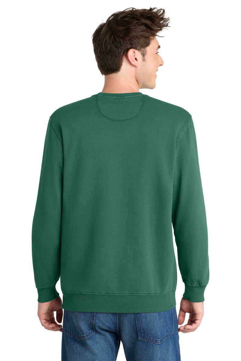 Port & Co Beach Wash Garment-Dyed Crewneck Sweatshirt - Nordic Green