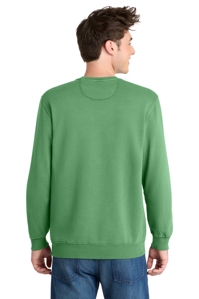 Port & Co Beach Wash Garment-Dyed Crewneck Sweatshirt - Safari