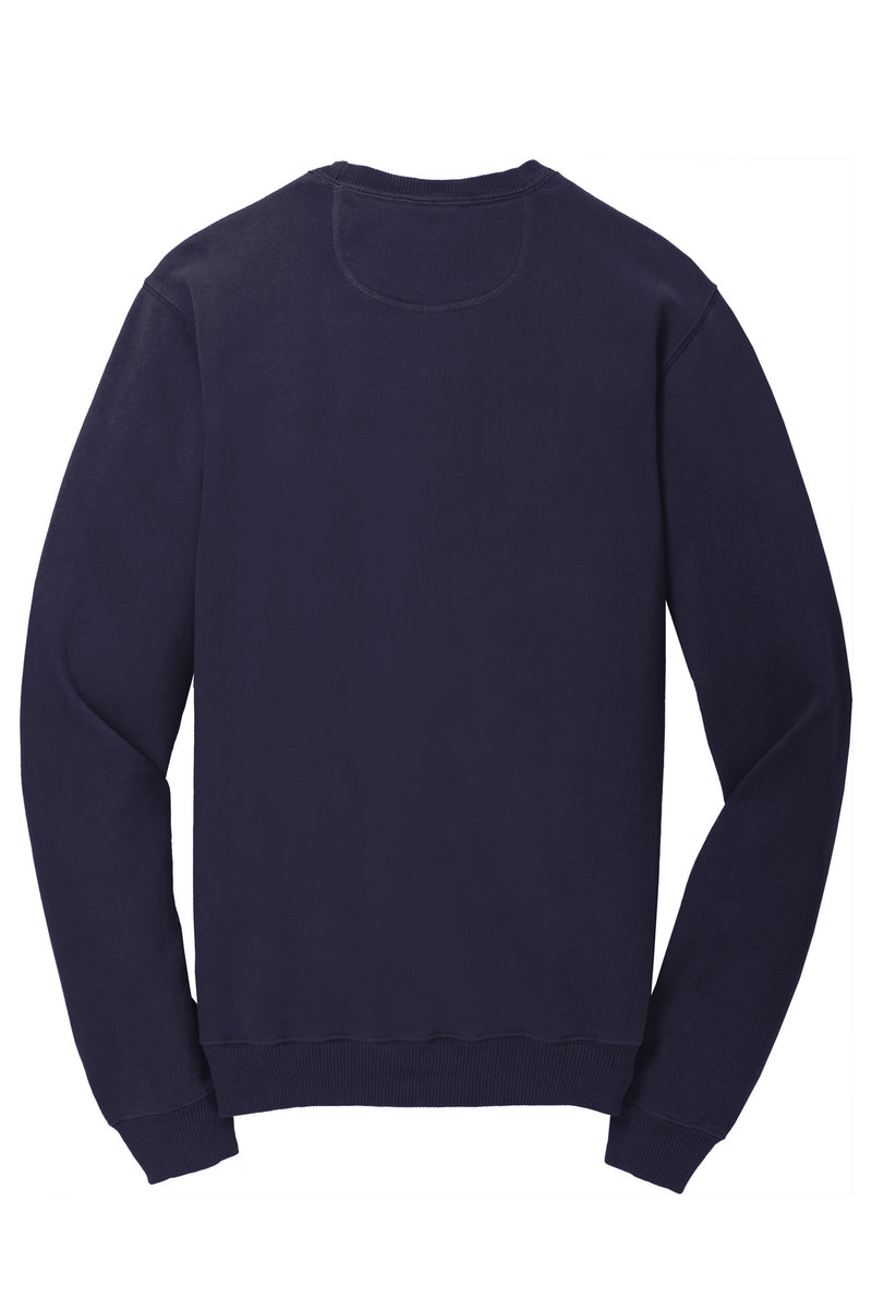 Port & Co Beach Wash Garment-Dyed Crewneck Sweatshirt - True Navy