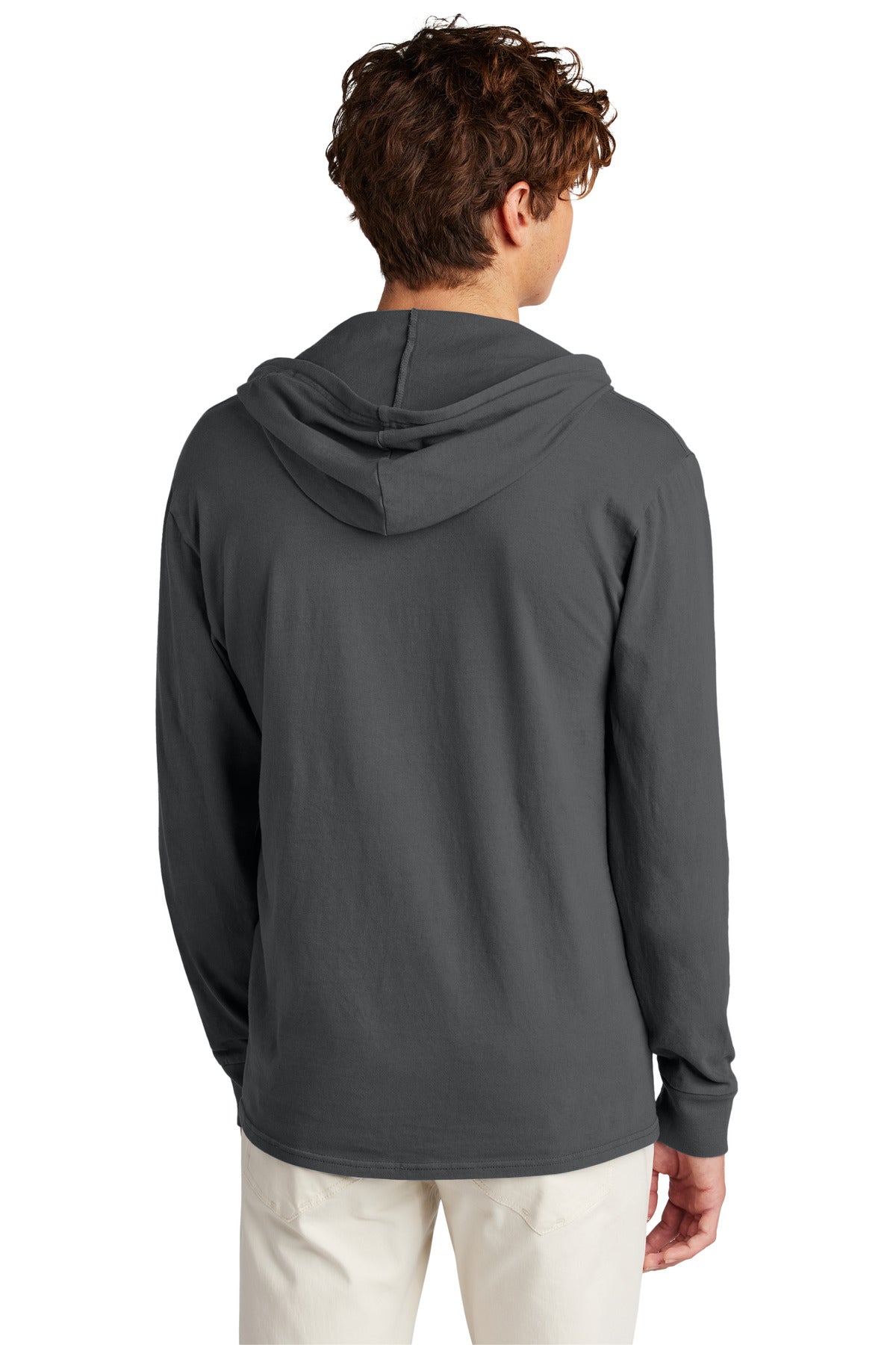 Port & Co Beach Wash Garment-Dyed Pullover Hooded Tee - Coal