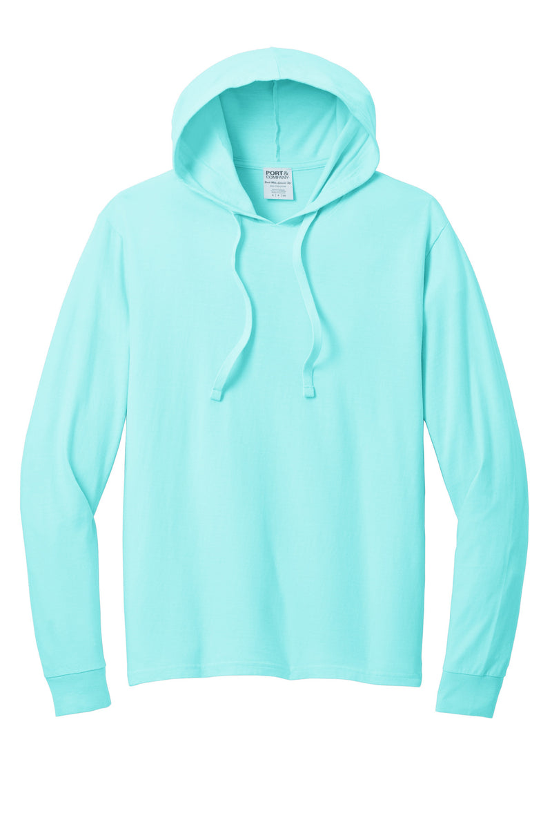Port & Co Beach Wash Garment-Dyed Pullover Hooded Tee - Glacier