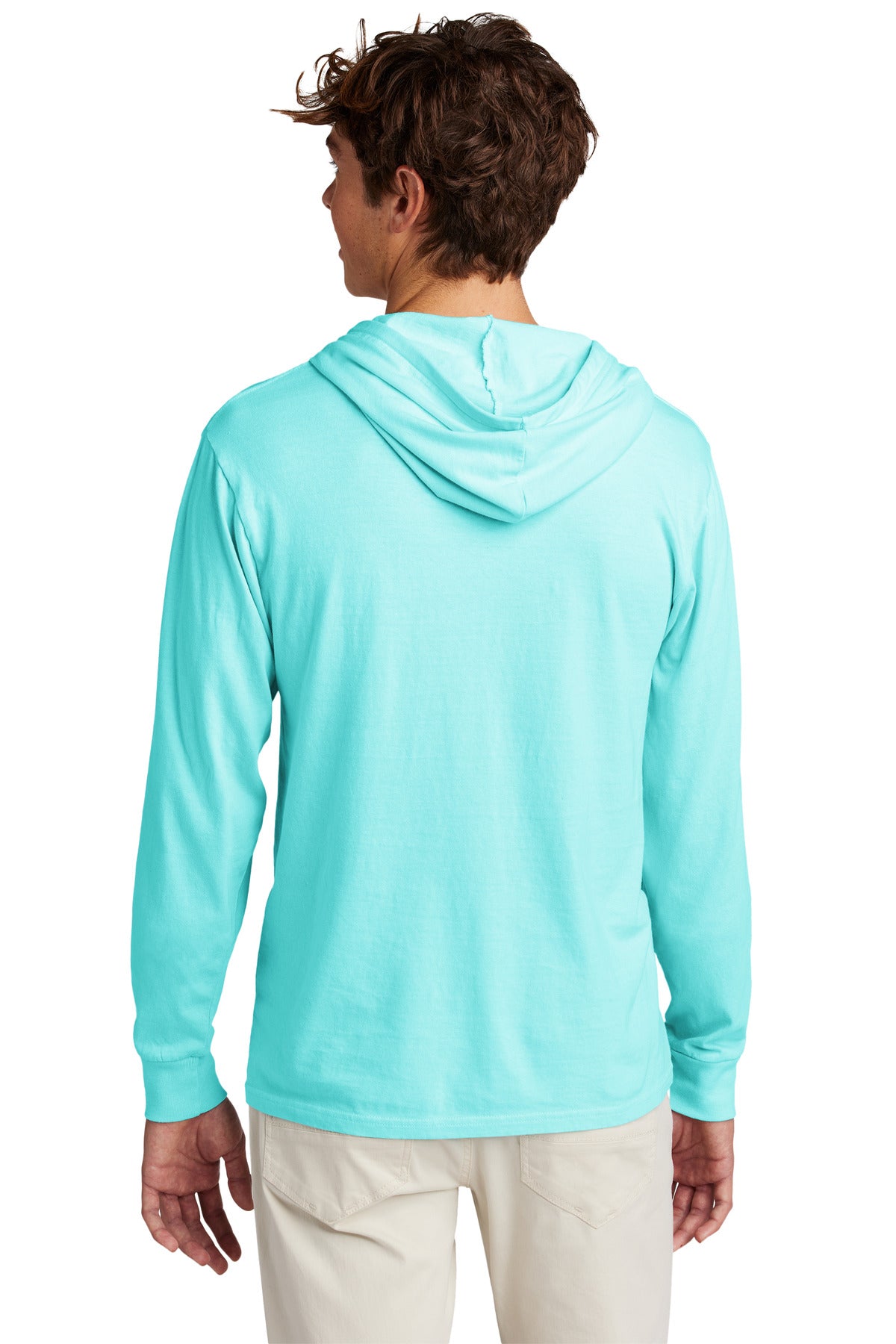 Port & Co Beach Wash Garment-Dyed Pullover Hooded Tee - Glacier