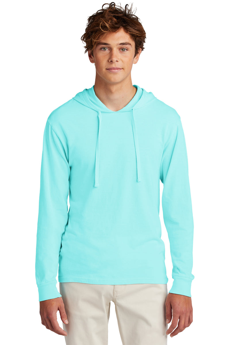 Port & Co Beach Wash Garment-Dyed Pullover Hooded Tee - Glacier