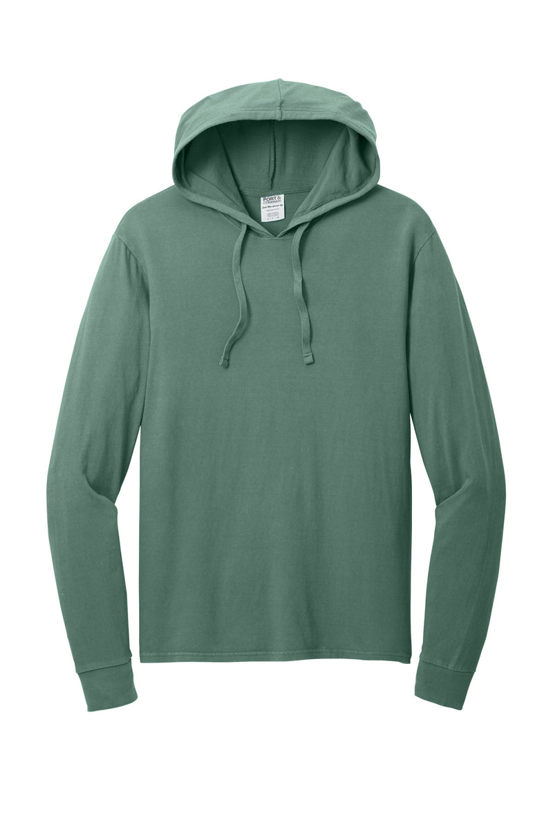 Port & Co Beach Wash Garment-Dyed Pullover Hooded Tee - Nordic Green