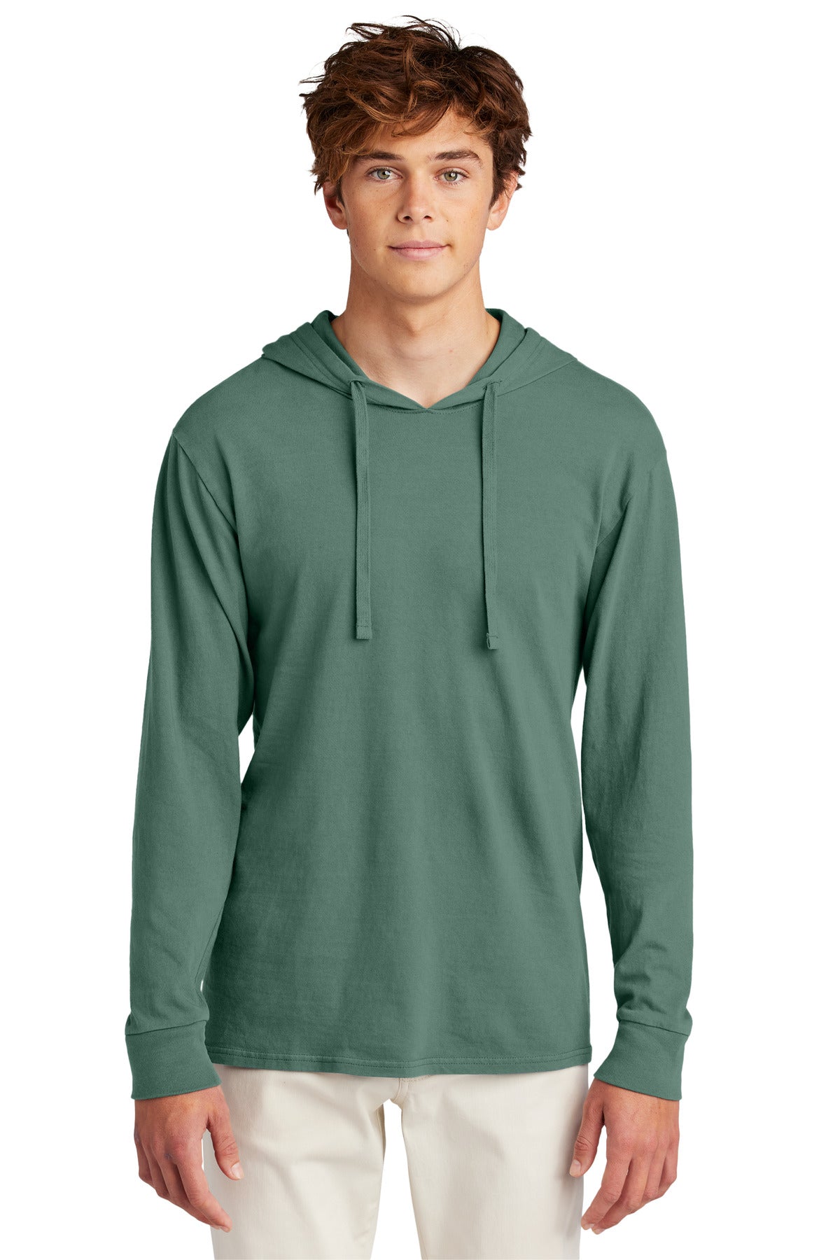 Port & Co Beach Wash Garment-Dyed Pullover Hooded Tee - Nordic Green