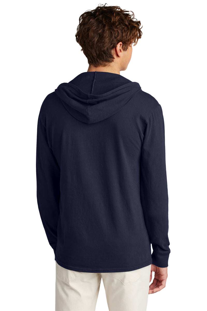 Port & Co Beach Wash Garment-Dyed Pullover Hooded Tee - True Navy