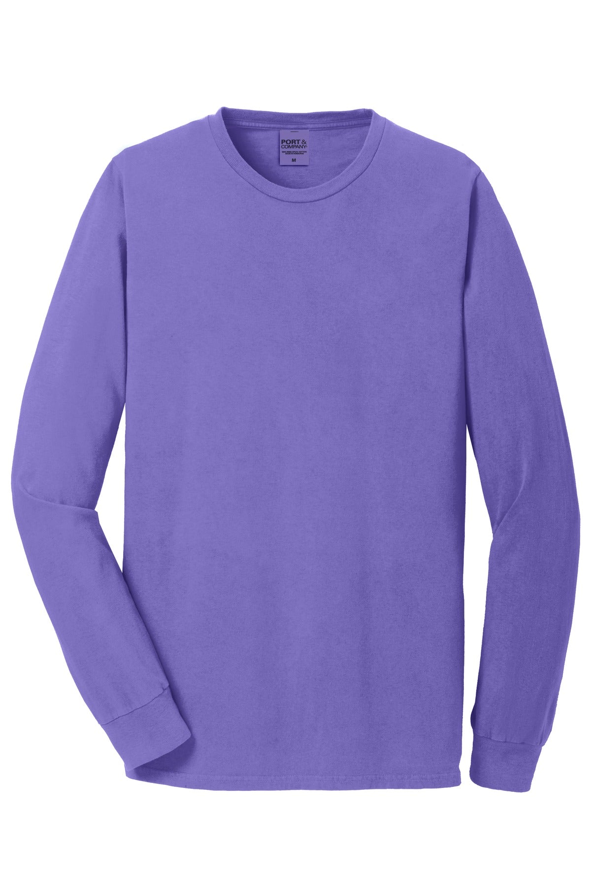 Port & Co Beach Wash Garment-Dyed Long Sleeve Tee - Amethyst