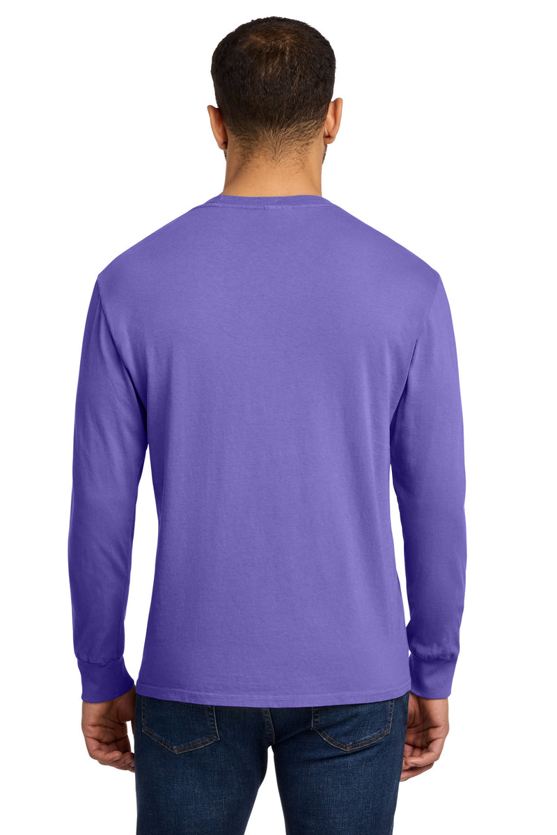 Port & Co Beach Wash Garment-Dyed Long Sleeve Tee - Amethyst