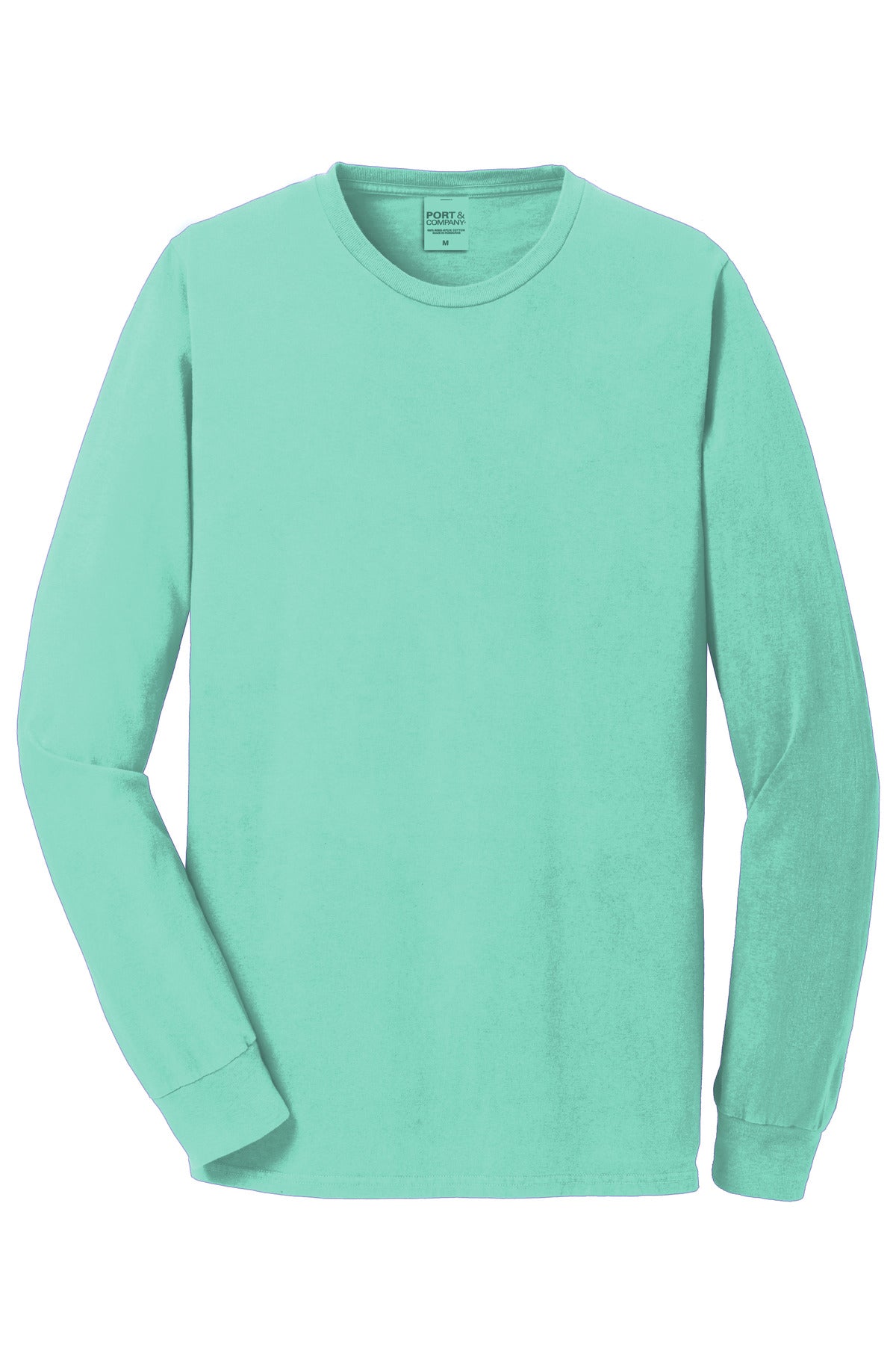 Port & Co Beach Wash Garment-Dyed Long Sleeve Tee - Cool Mint