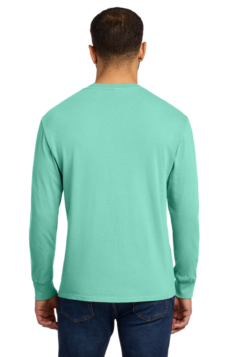 Port & Co Beach Wash Garment-Dyed Long Sleeve Tee - Cool Mint