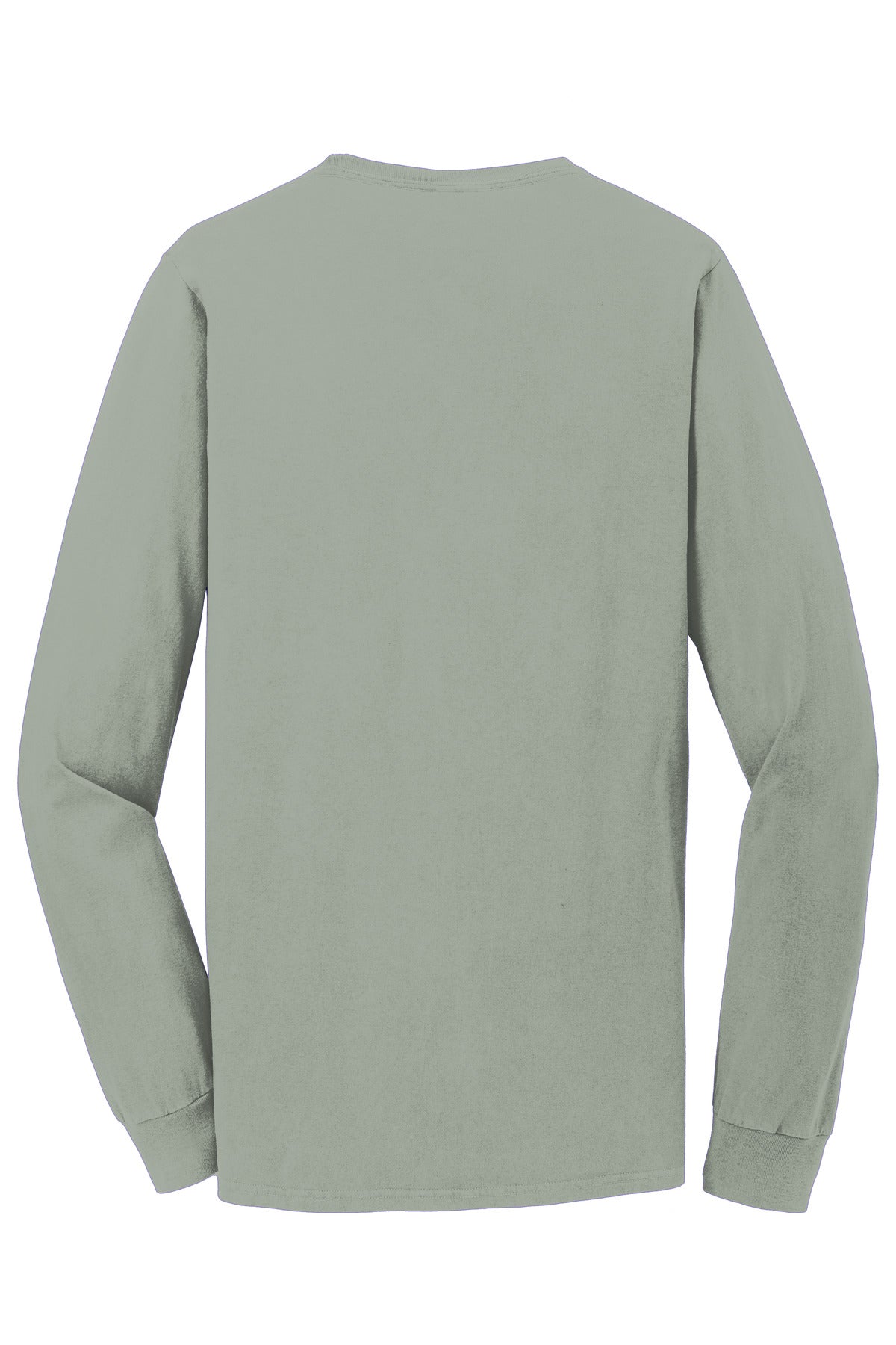 Port & Co Beach Wash Garment-Dyed Long Sleeve Tee - Dove Grey