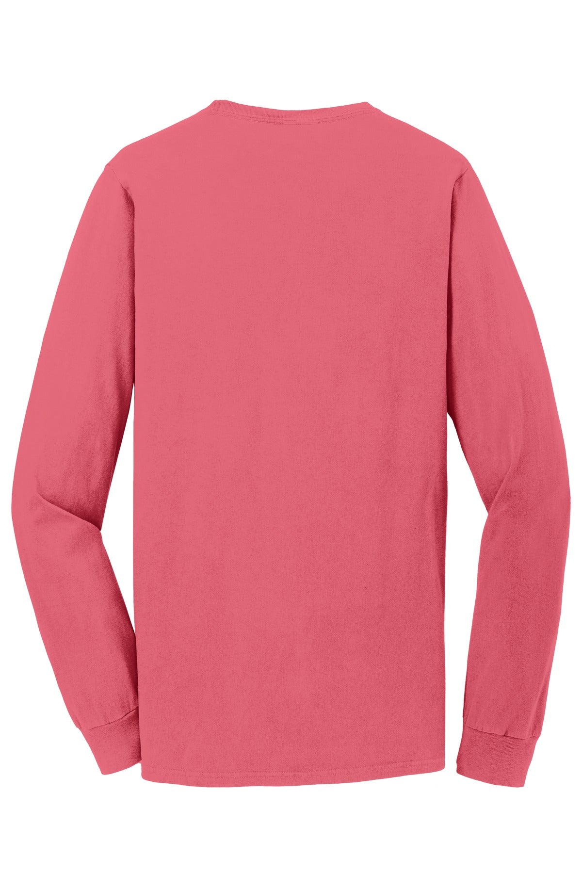 Port & Co Beach Wash Garment-Dyed Long Sleeve Tee - Fruit Punch