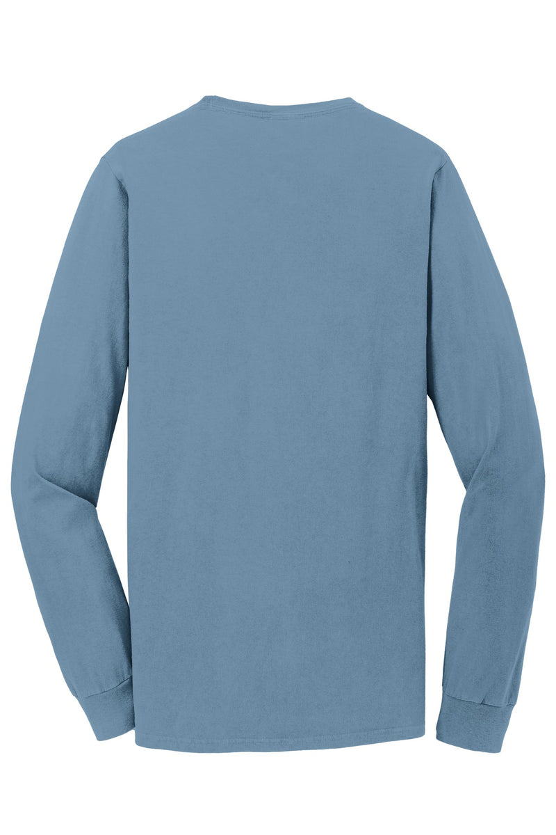 Port & Co Beach Wash Garment-Dyed Long Sleeve Tee - Mist