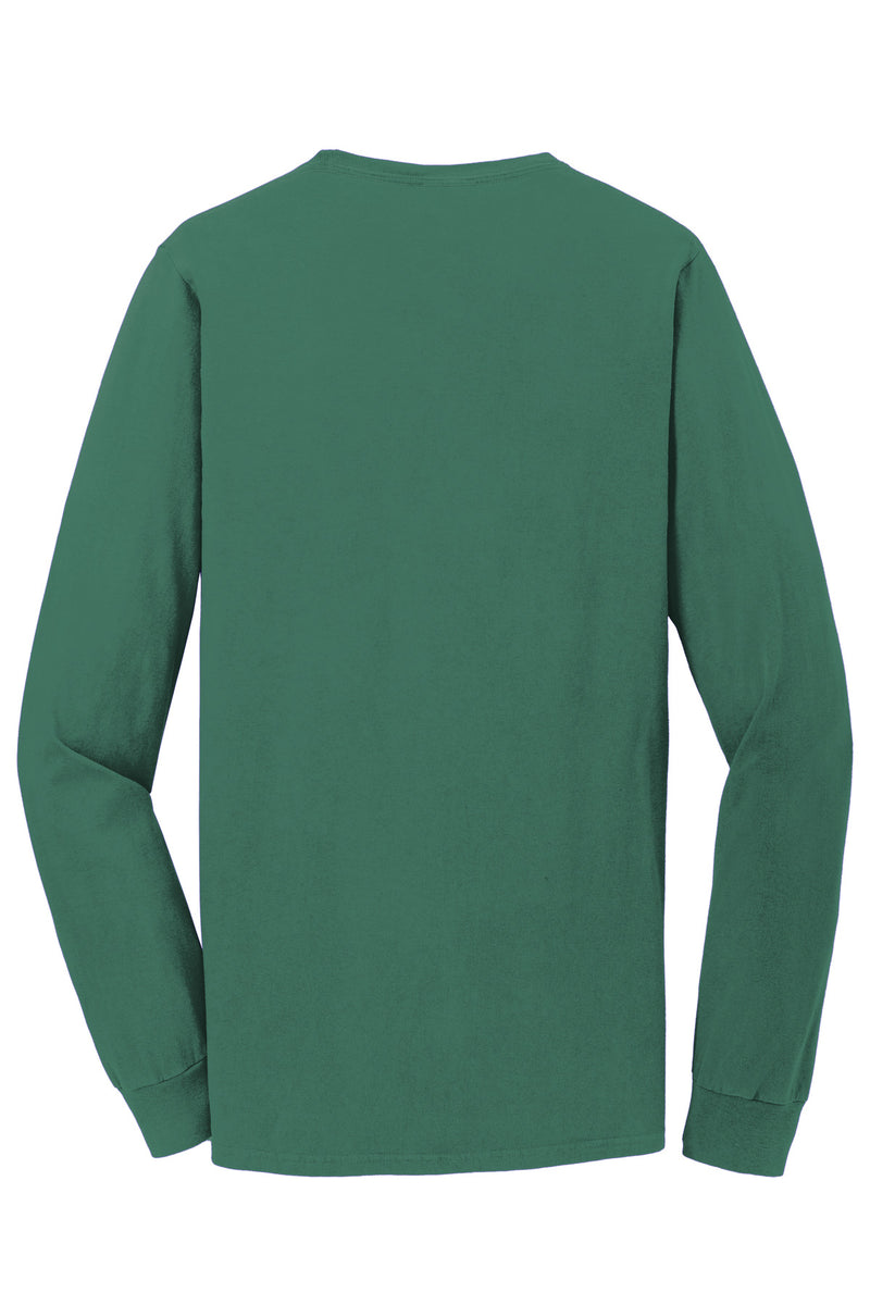 Port & Co Beach Wash Garment-Dyed Long Sleeve Tee - Nordic Green