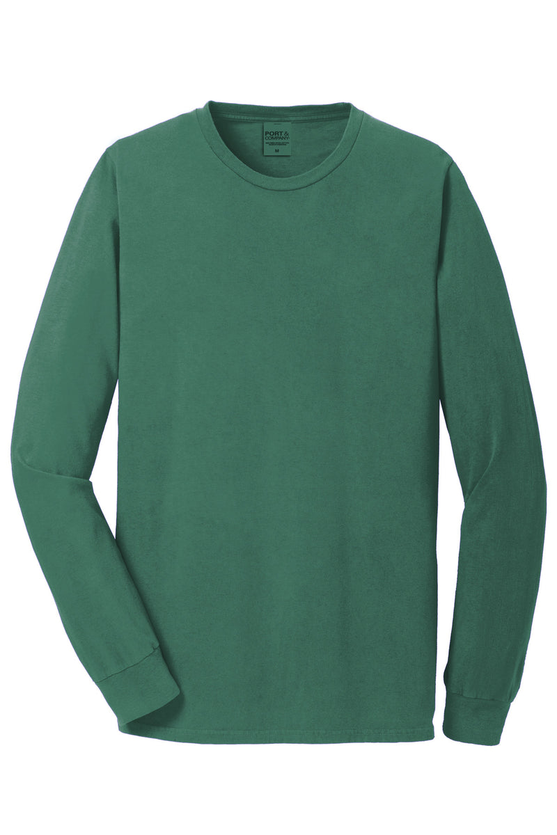 Port & Co Beach Wash Garment-Dyed Long Sleeve Tee - Nordic Green