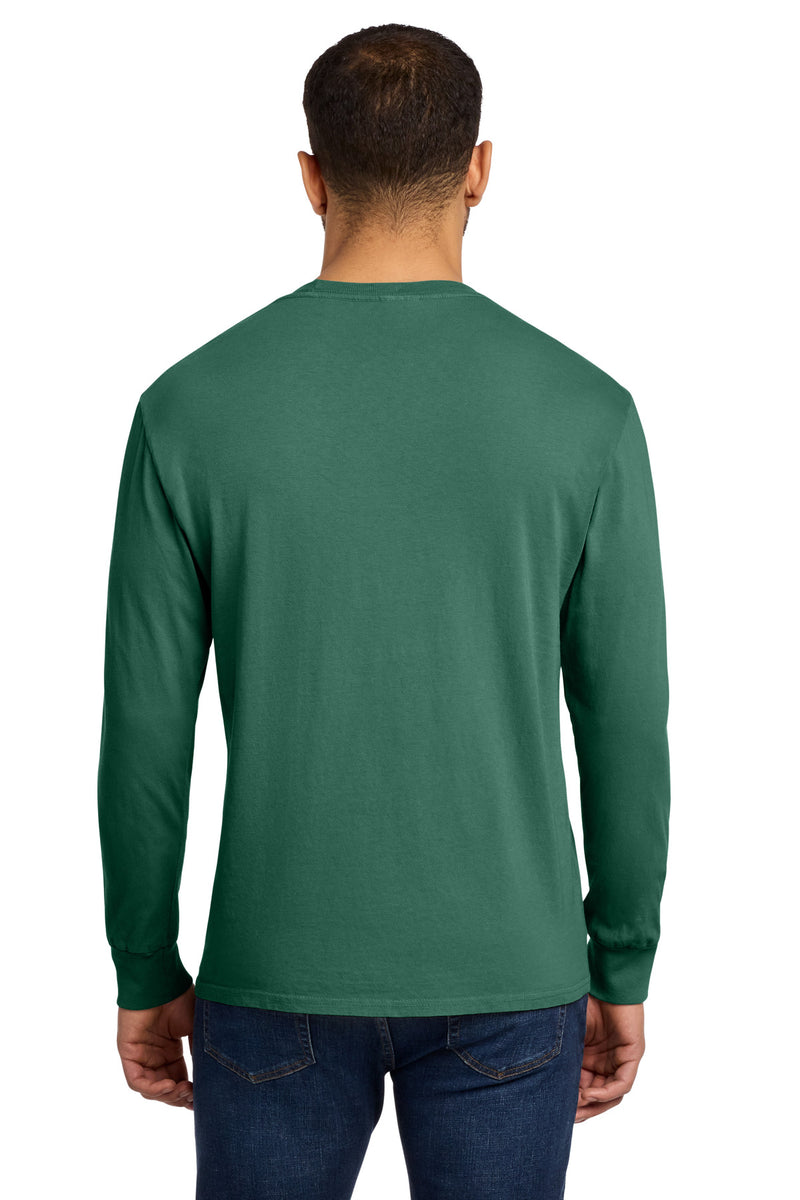 Port & Co Beach Wash Garment-Dyed Long Sleeve Tee - Nordic Green